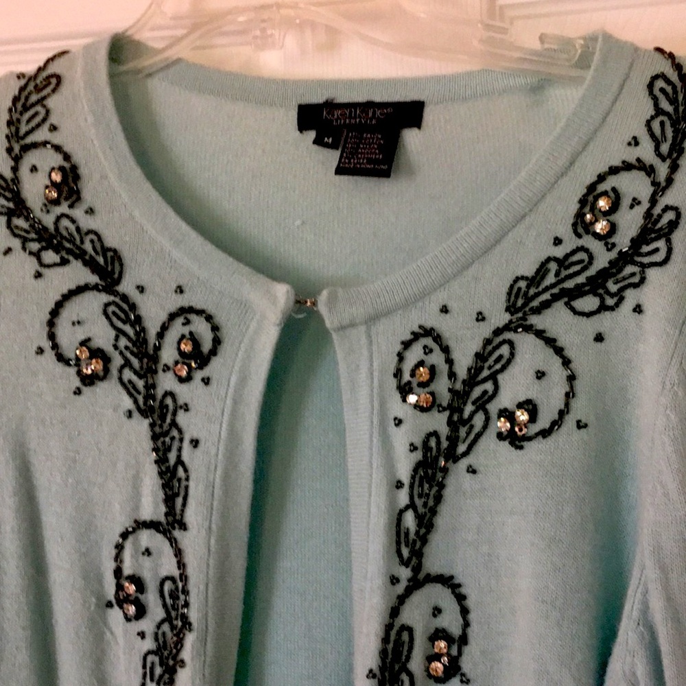Karen Kane embellished evening sweater